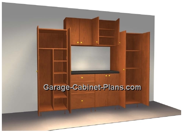 8 ft Plywood Garage Cabinet Plans - Garage Cabinet Plans