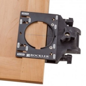 Installing european hinges is easy with the right jig.