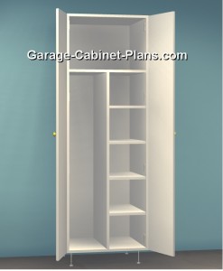 Utility Cabinet Plans - 24 Inch DIY Broom Closet
