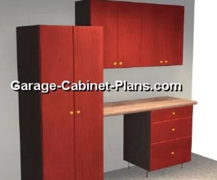 Plans for 7ft of Garage Cabinets with a workbench