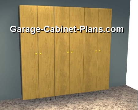6 ft Garage Storage Towers - 15" Deep - Garage Cabinet Plans