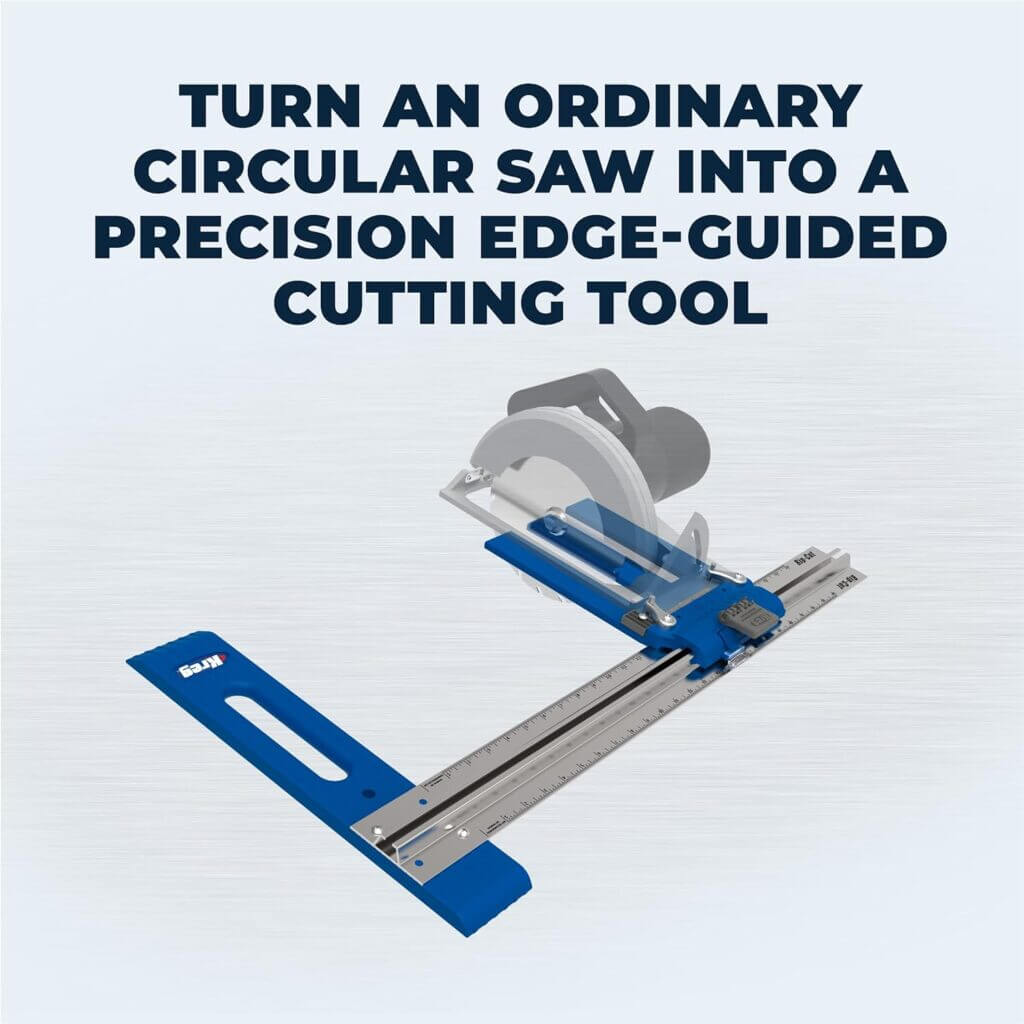 Kreg KMA2685 Rip-Cut Circular Saw Guide - Track Guide  Guide Rail - Cutting Tool - Saw Guide for Circular Saw